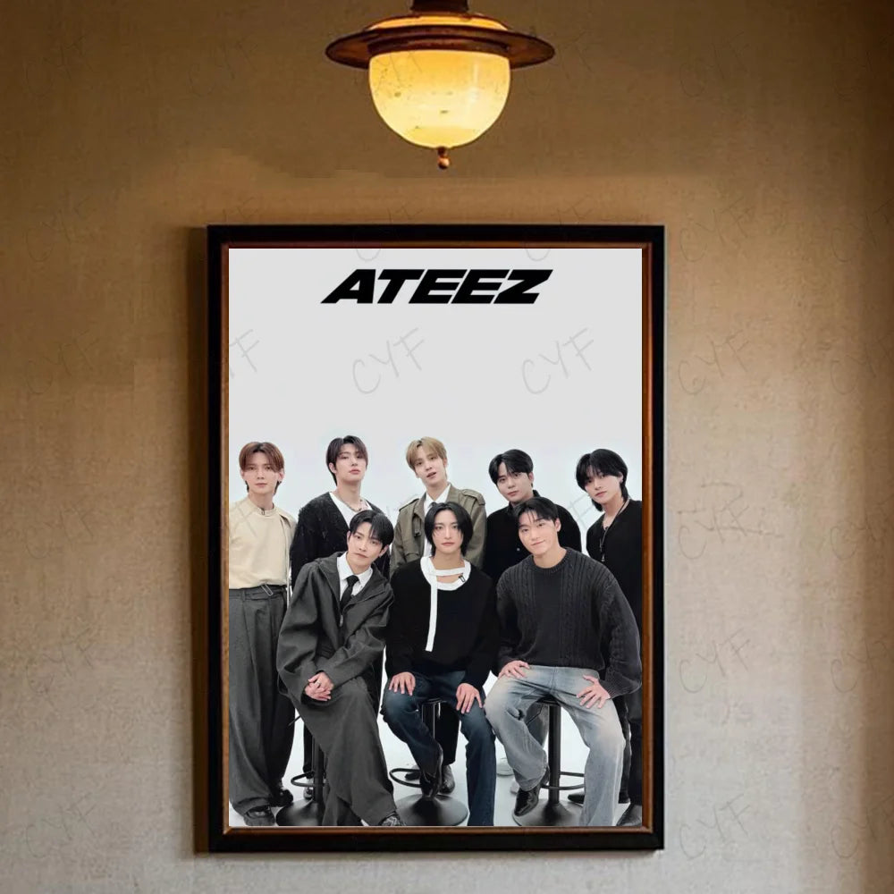 ATEEZ Poster K-pop – Affiche Murale Fans Décoration Chambre