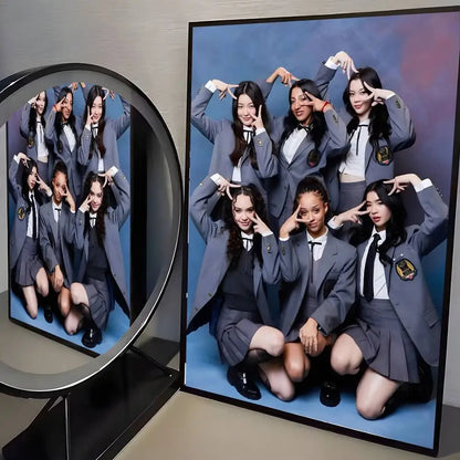 Affiche KATSEYE K-pop HD – Poster mural esthétique pour chambre de fan