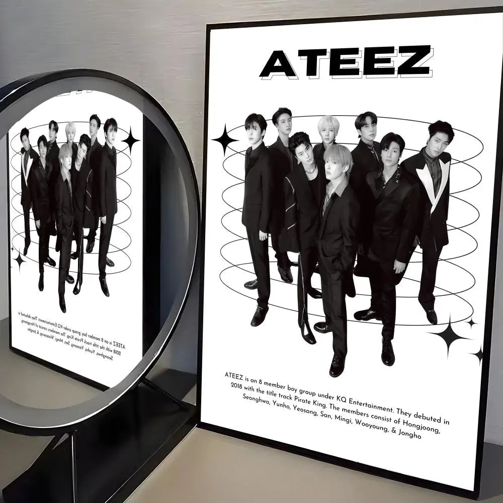 ATEEZ Poster K-pop – Affiche Murale Décoration Fans
