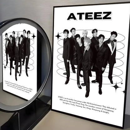 ATEEZ Poster K-pop – Affiche Murale Décoration Fans