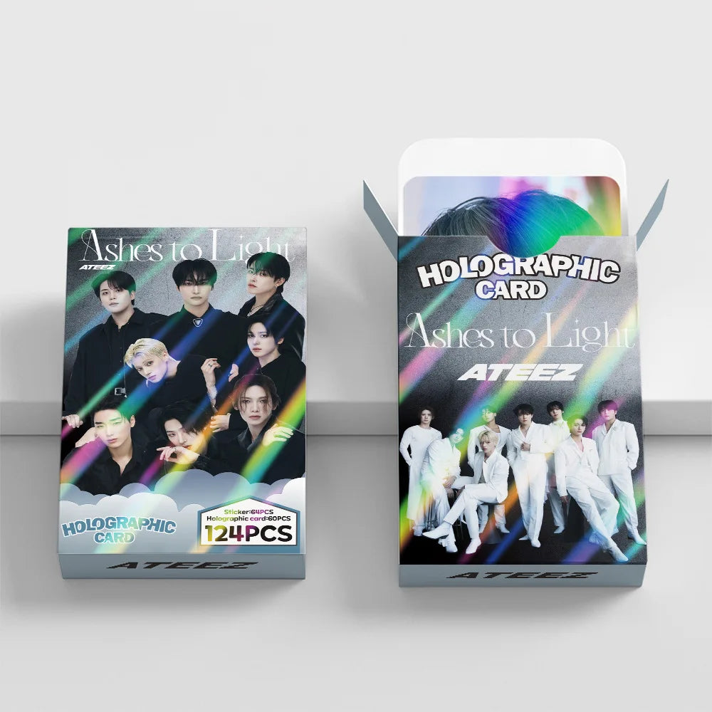ATEEZ Photocards Holographiques – Pack 124 Cartes K-pop ATINY