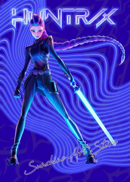 Poster Demon Hunters K-pop – Toile Canvas Déco Murale Chambre Ado