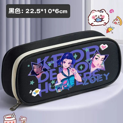 Trousse KPop Demon Hunters – Grande Capacité 3 Compartiments