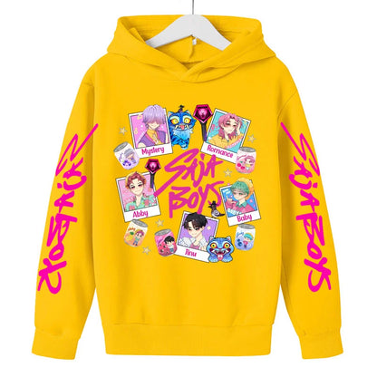Sweat à Capuche KPop Demon Hunters – Enfants & Ados - Design Collage