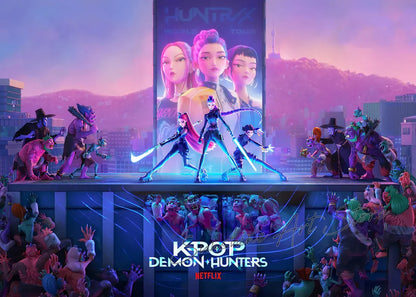 Poster Demon Hunters K-pop – Toile Canvas Déco Murale Chambre Ado