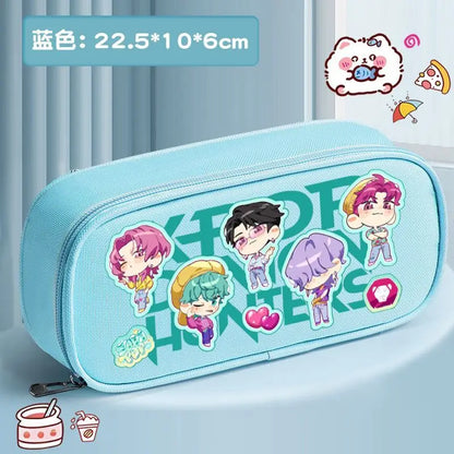 Trousse KPop Demon Hunters – Grande Capacité 3 Compartiments