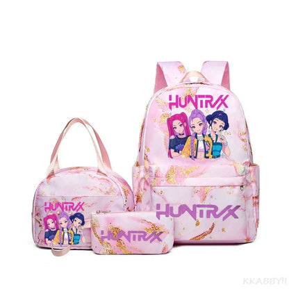 Set 3 Sacs KPop Demon Hunters – Sac à Dos + Tote Bag + Pochette