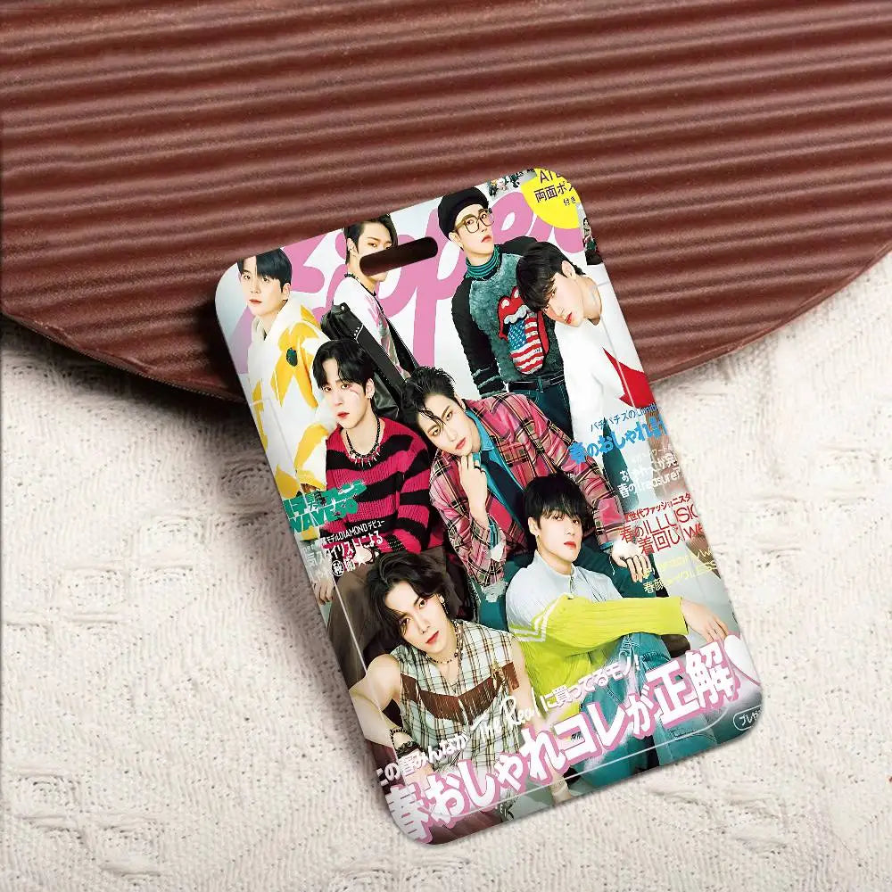 ATEEZ Porte-Badge K-pop avec Lanière – Porte-Carte ID Fans Collection