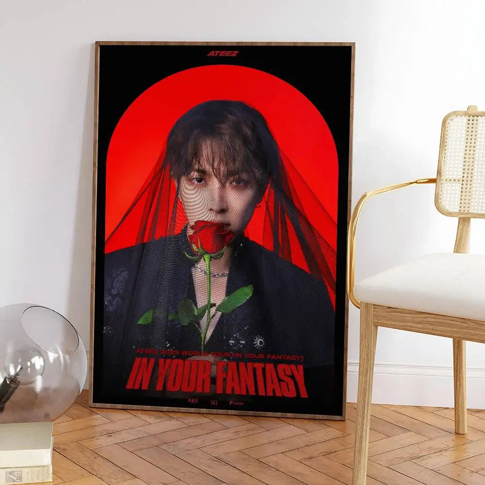 Poster ATEEZ IN YOUR FANTASY – Affiche K-pop Décoration Chambre ATINY