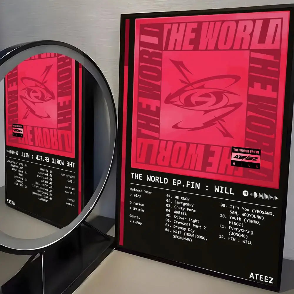 ATEEZ Poster K-pop – Affiche Murale Décoration Fans