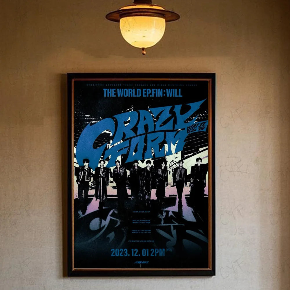 ATEEZ Poster K-pop – Affiche Murale Fans Décoration Chambre