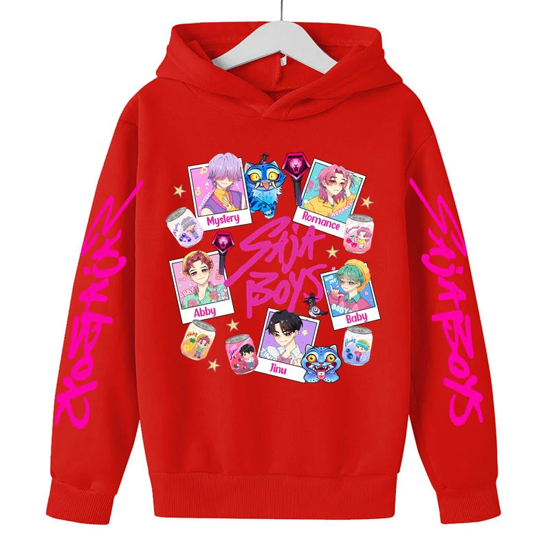 Sweat à Capuche KPop Demon Hunters – Enfants & Ados - Design Collage