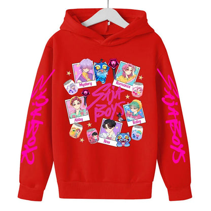 Sweat à Capuche KPop Demon Hunters – Enfants & Ados - Design Collage