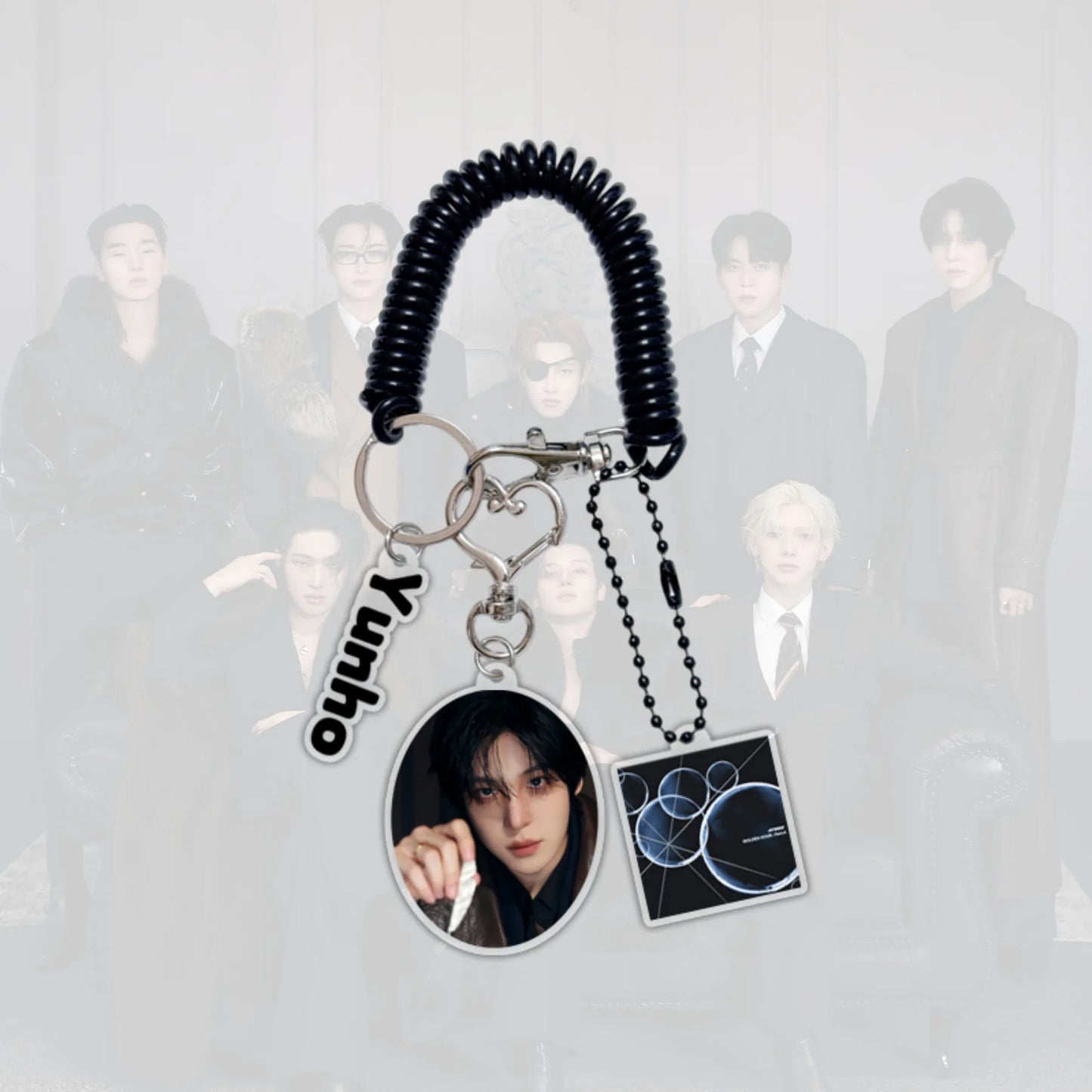 ATEEZ Golden Hour Kpop Acrylic Keychain Jongho San Fan Gift