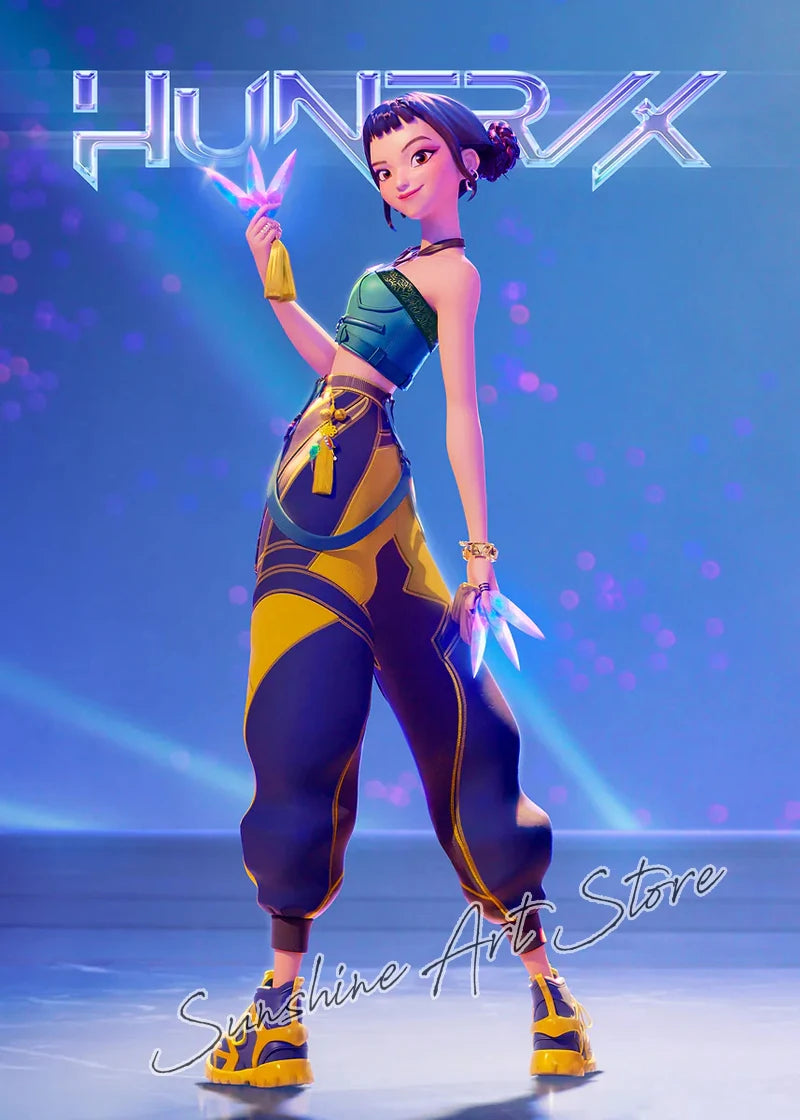 Poster Demon Hunters K-pop – Toile Canvas Déco Murale Chambre Ado