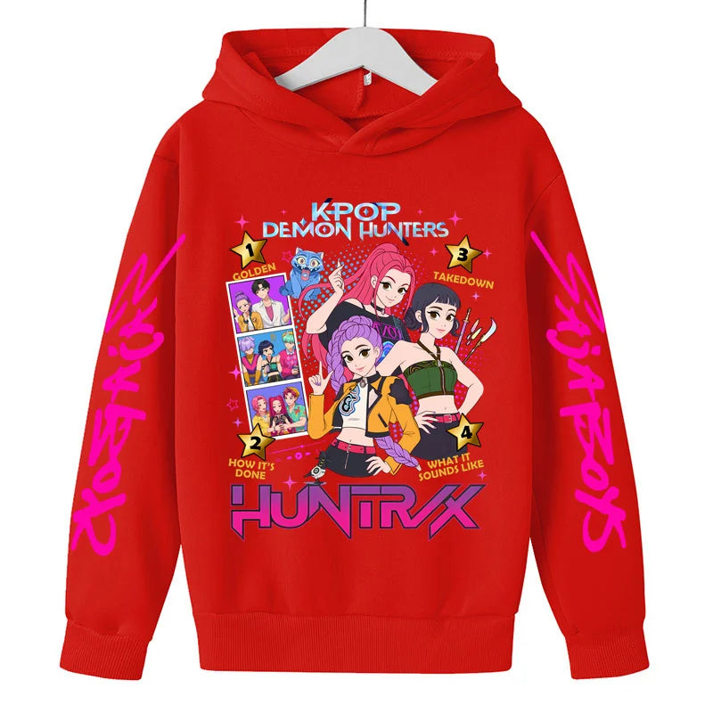 Sweat à Capuche Demon Hunters Enfant & Ado – Hoodie K-pop Huntrix