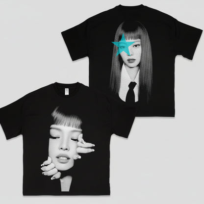 T-shirt Jennie Kim X01 – Portrait Noir