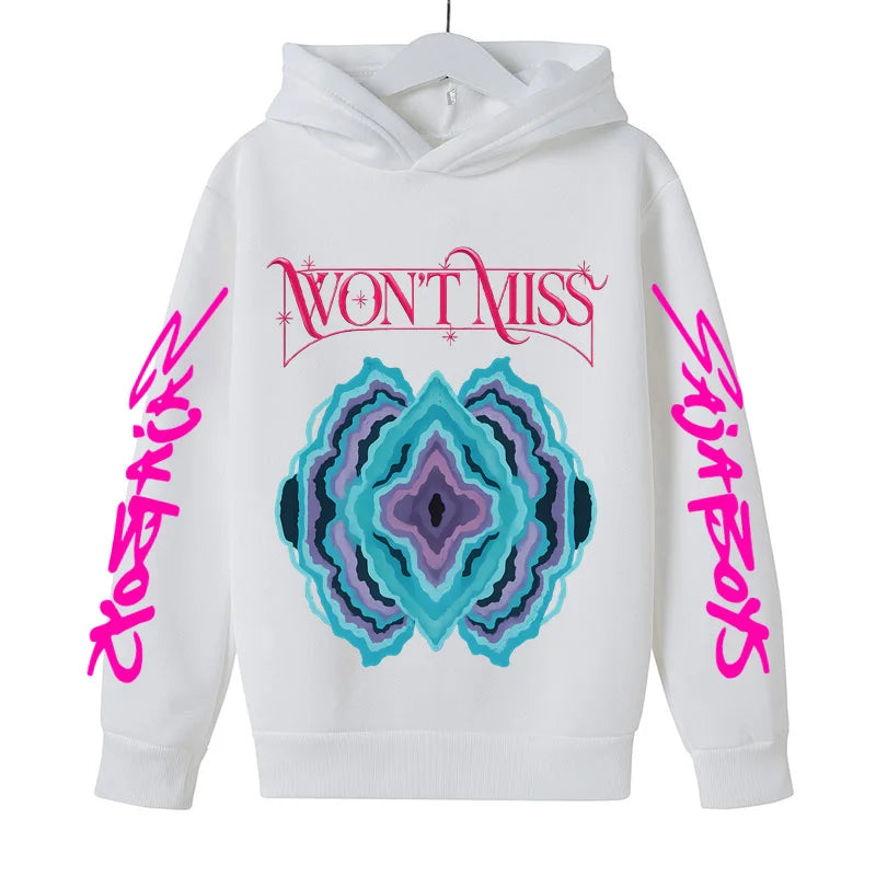 Sweat à Capuche KPop Demon Hunters – Enfants & Ados - Version Emblème