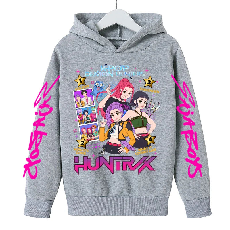 Sweat à Capuche Demon Hunters Enfant & Ado – Hoodie K-pop Huntrix