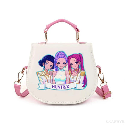 Sac à Main KPop Demon Hunters – Sac Bandoulière Kawaii - Poignée Rose