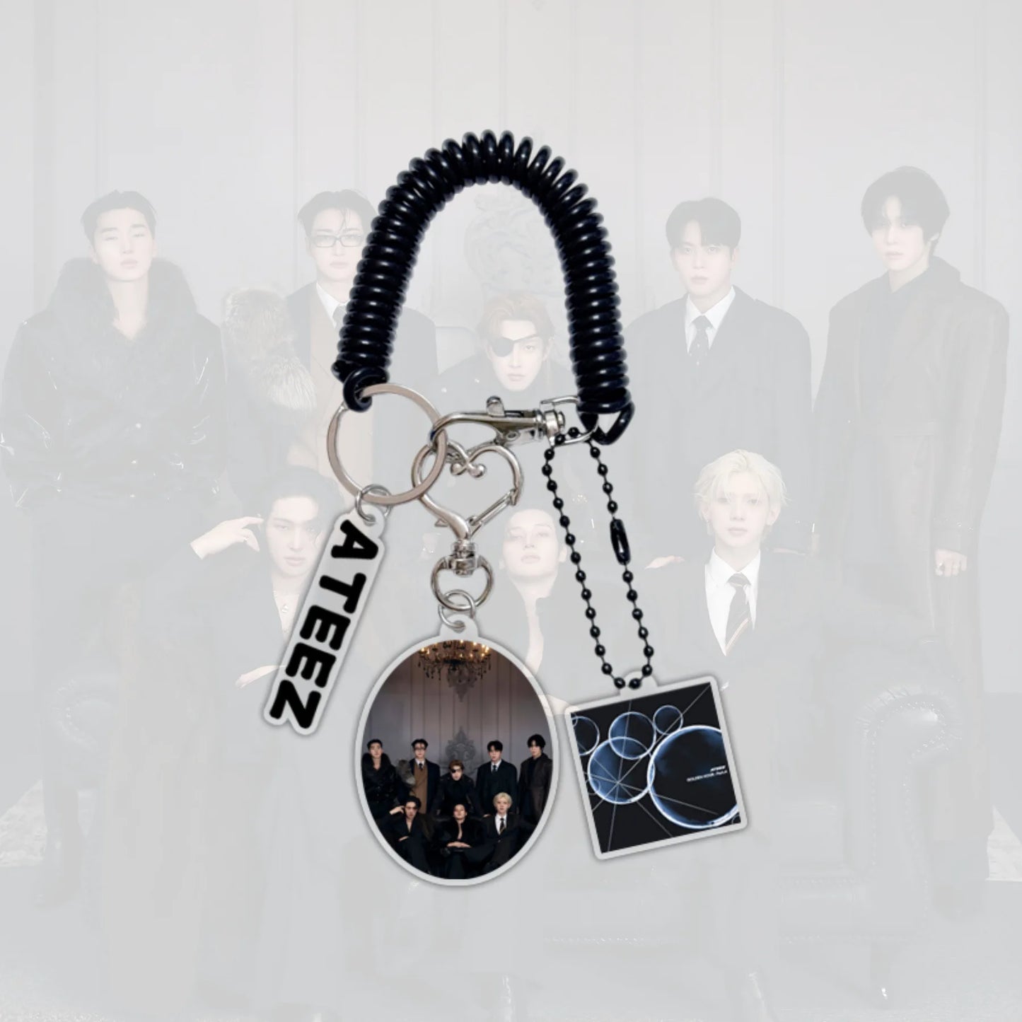ATEEZ Golden Hour Kpop Acrylic Keychain Jongho San Fan Gift