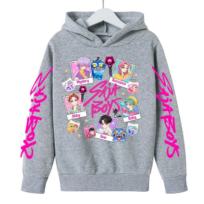 Sweat à Capuche KPop Demon Hunters – Enfants & Ados - Design Collage