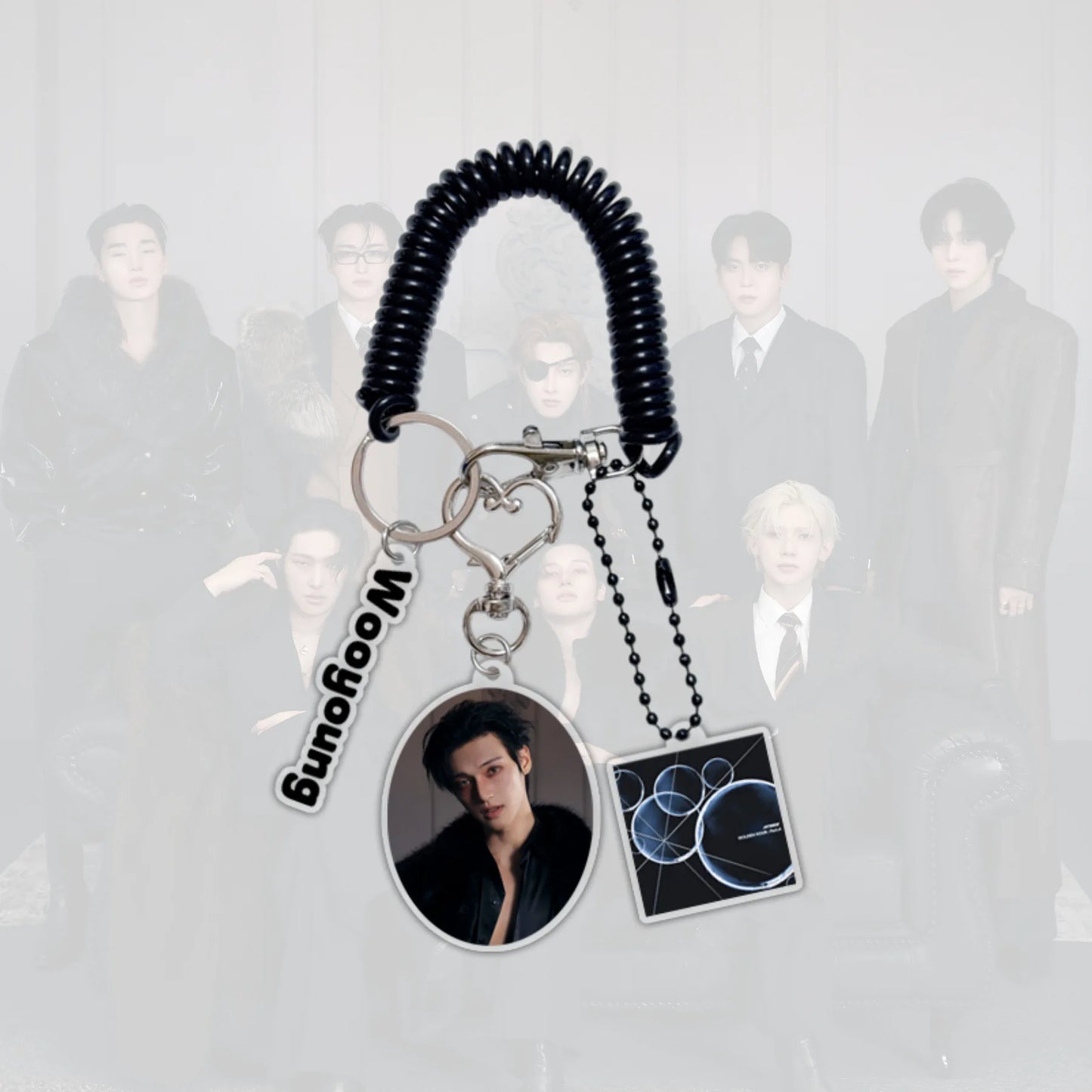 ATEEZ Golden Hour Kpop Acrylic Keychain Jongho San Fan Gift