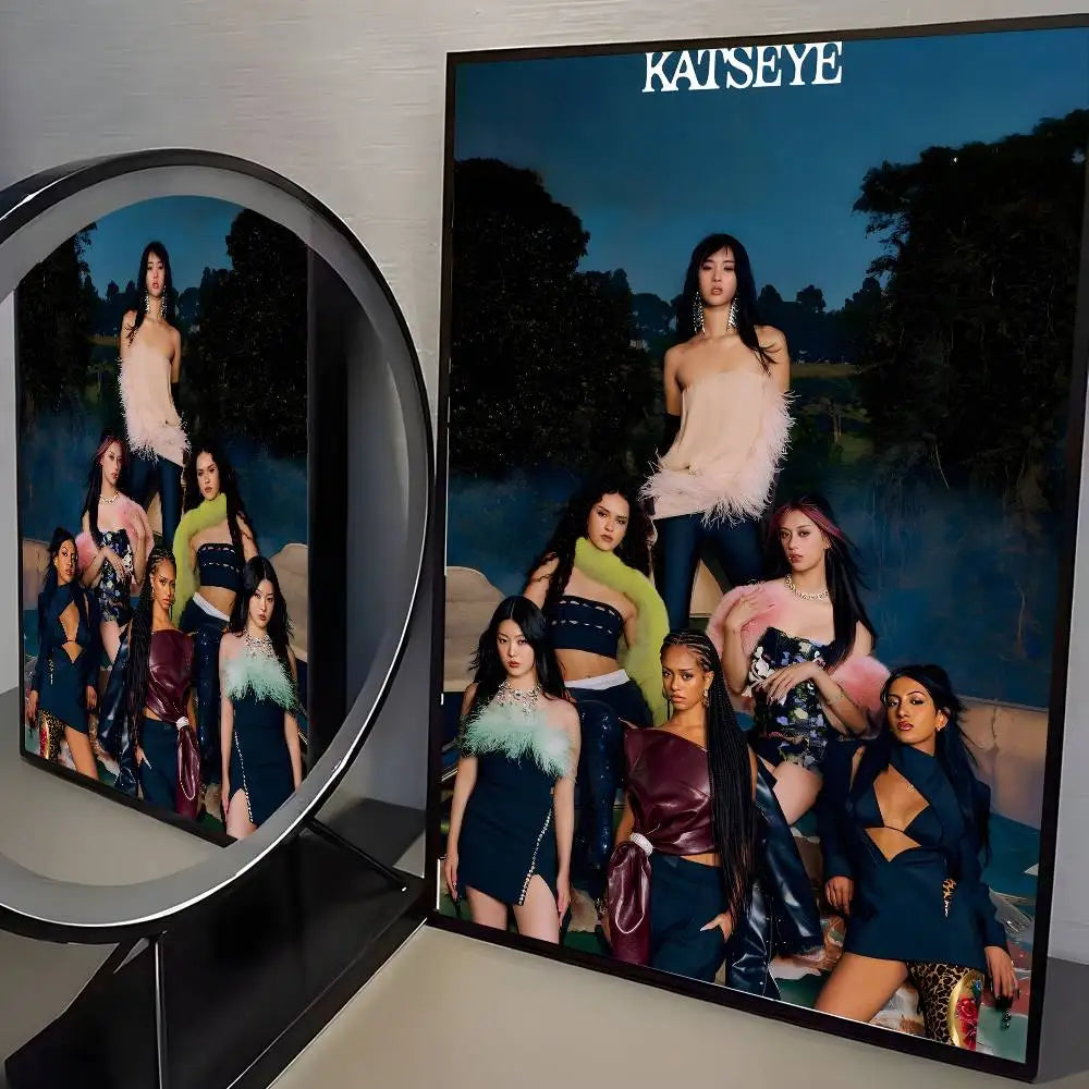 Affiche KATSEYE K-pop HD – Poster mural esthétique pour chambre de fan