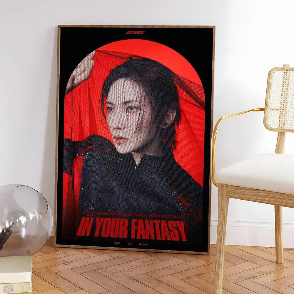 Poster ATEEZ IN YOUR FANTASY – Affiche K-pop Décoration Chambre ATINY