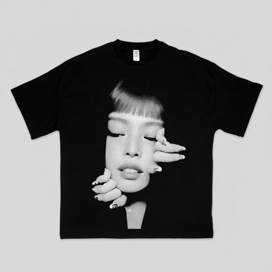 T-shirt Jennie Kim X01 – Portrait Noir