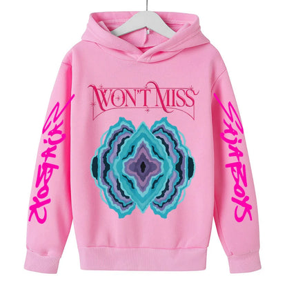 Sweat à Capuche KPop Demon Hunters – Enfants & Ados - Version Emblème