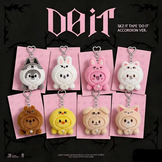 Porte-clés Peluche SKZOO DOIT Era Stray Kids – Mini Plush Cœur K-pop | 8 Personnages STAY