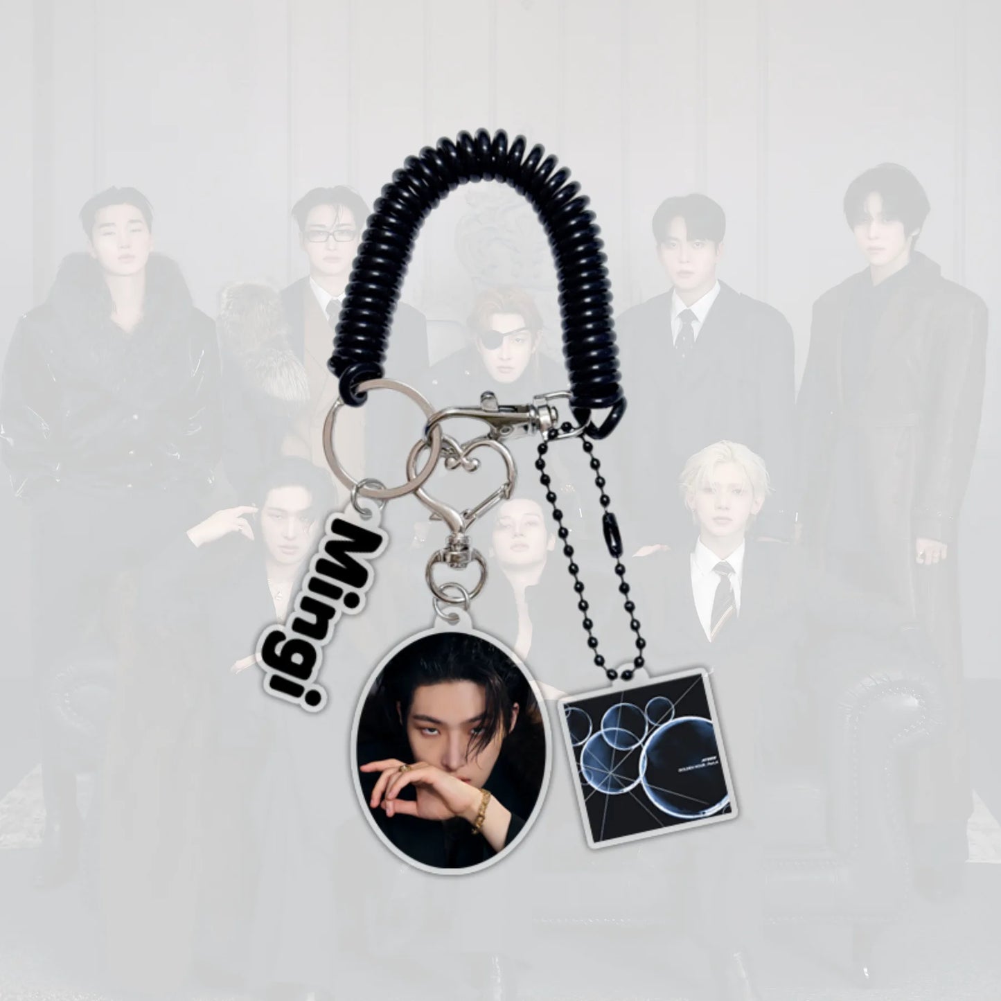 ATEEZ Golden Hour Kpop Acrylic Keychain Jongho San Fan Gift