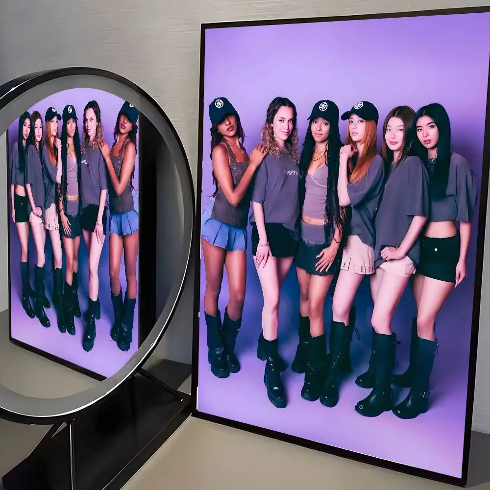 Affiche KATSEYE K-pop HD – Poster mural esthétique pour chambre de fan