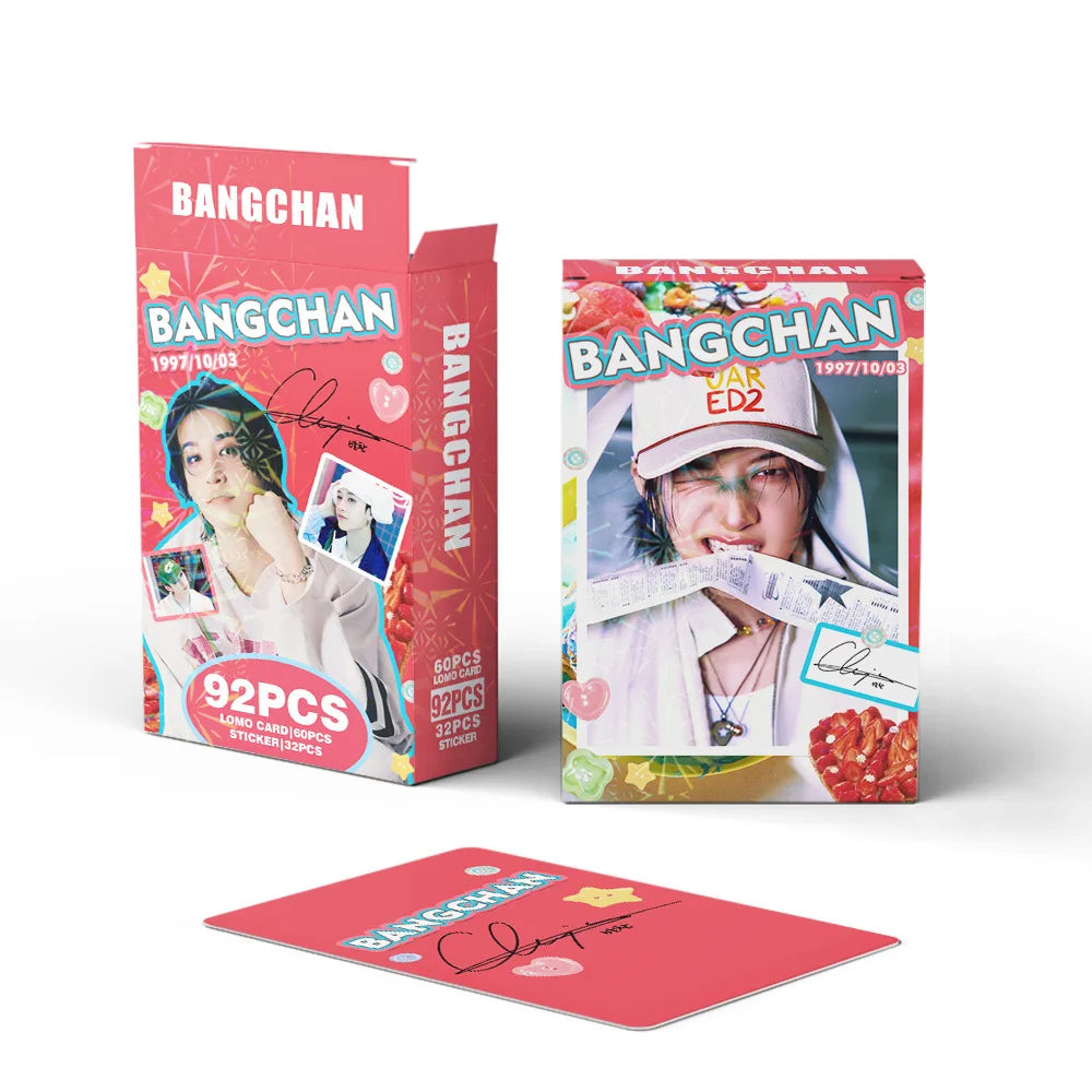 Set de 92 photocards Bang Chan Stray Kids cartes Kpop collection fan