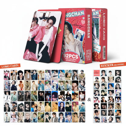 Photocards Bang Chan Stray Kids set 92 cartes LOMO Kpop collection fan