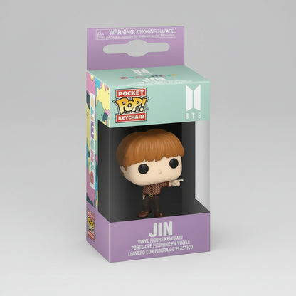 Porte cles figurine Jin BTS pocket pop kpop merch mini figurine vinyl accessoire fan