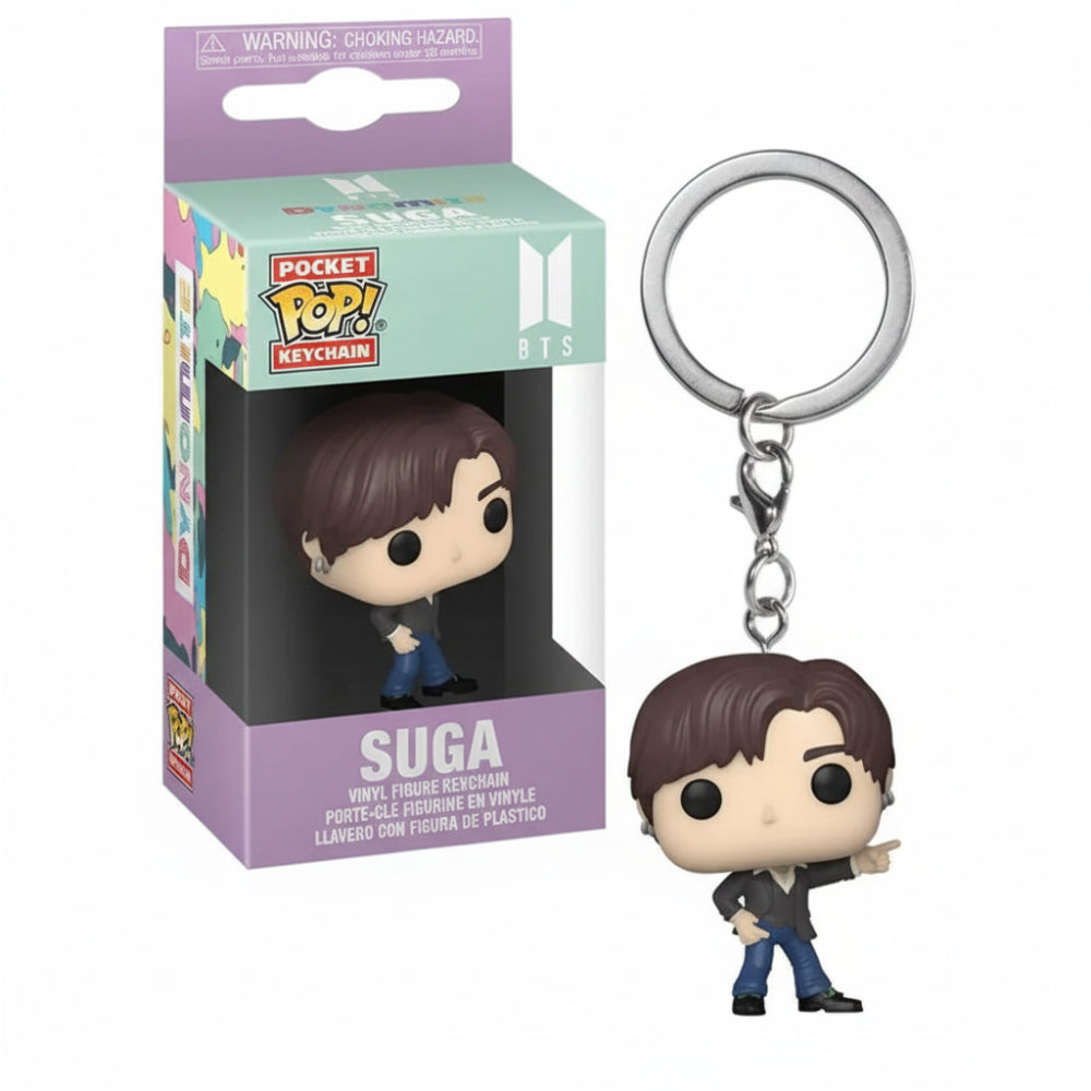 Porte cles figurine Suga BTS pocket pop kpop merch mini figurine vinyl accessoire fan