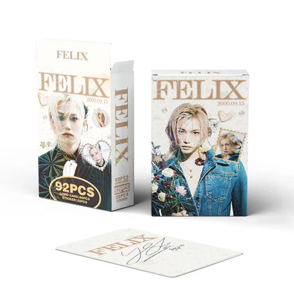 Set de 92 photocards Felix Stray Kids cartes Kpop collection fan