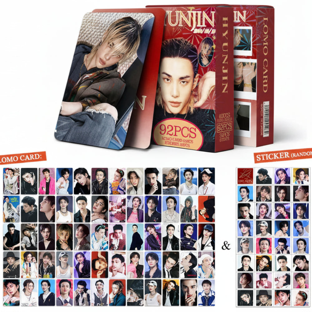 Photocards Hyunjin Stray Kids set 92 cartes LOMO Kpop collection fan