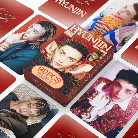 Photocards Hyunjin Stray Kids lot 92 cartes Kpop collection fan