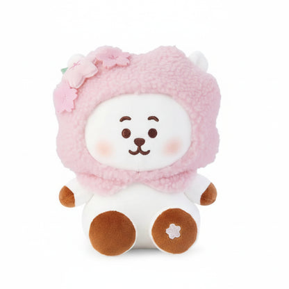 Peluche BT21 RJ blanc BTS peluche douce K-pop personnage mignon pour fan ARMY