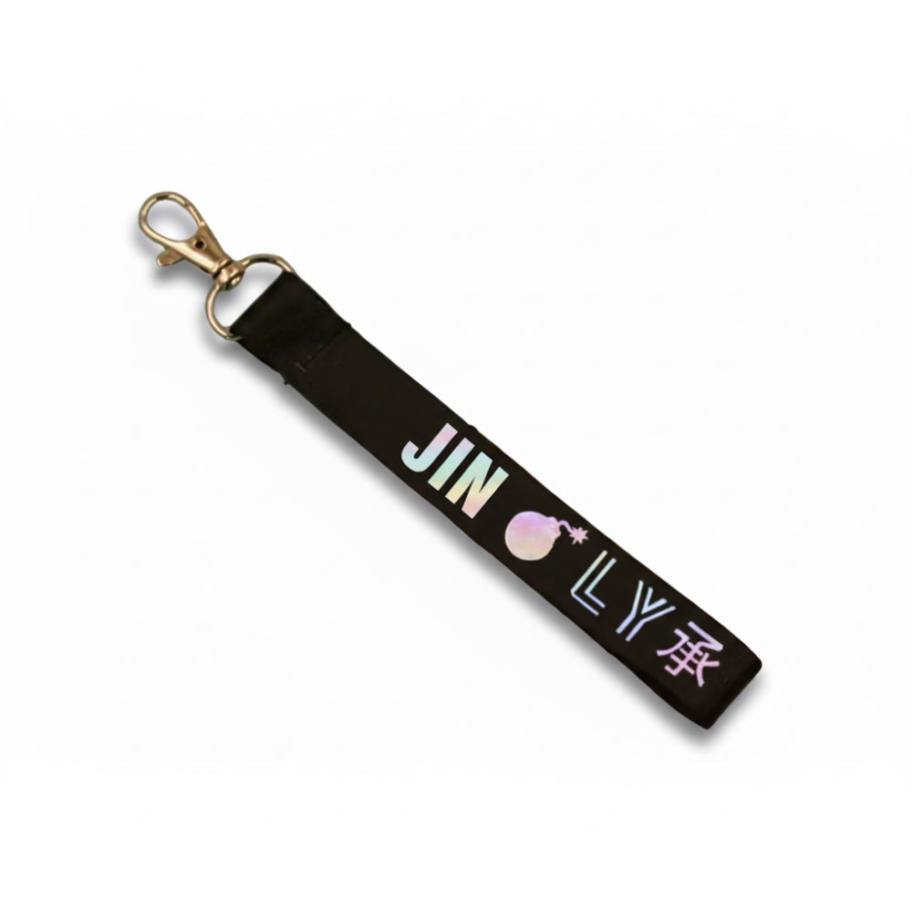 Porte-clés BTS Jin Love Yourself noir lanyard kpop merch accessoire fan