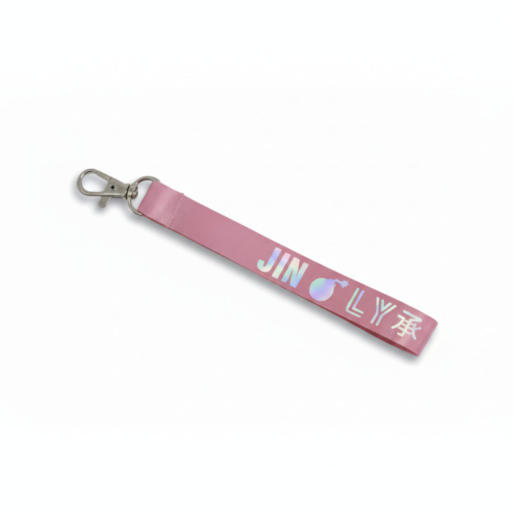 Porte-clés BTS Jin Love Yourself rose lanyard kpop merch accessoire fan