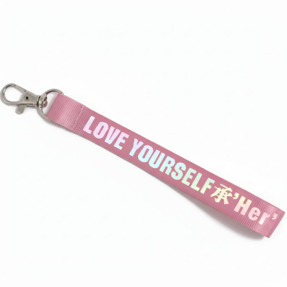 Porte-clés BTS Love Yourself Her rose lanyard kpop merch accessoire fan