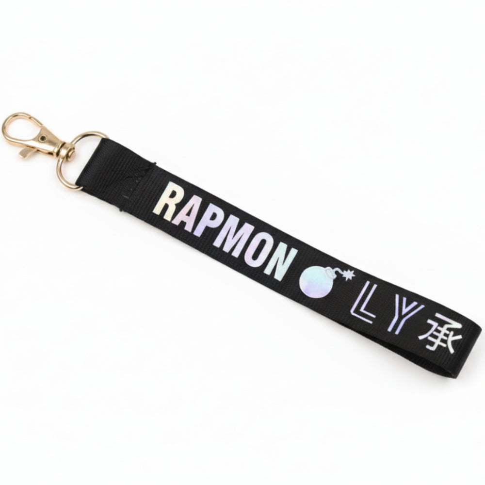 Porte-clés BTS RM Rap Monster Love Yourself noir lanyard kpop merch accessoire fan