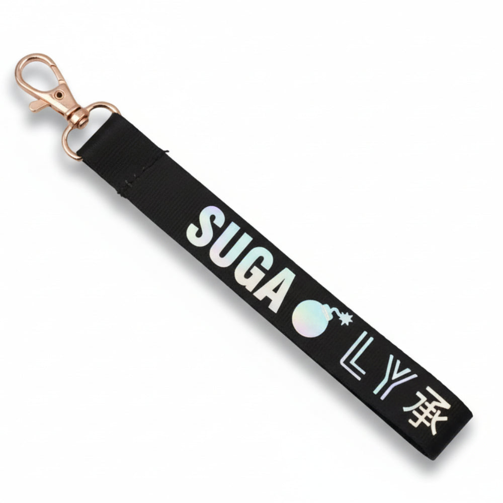 Porte-clés BTS Suga Love Yourself noir lanyard kpop merch accessoire fan
