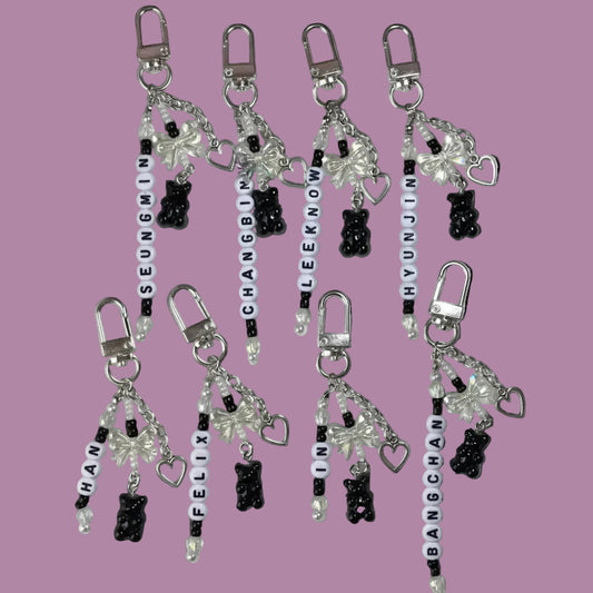 Stray Kids member keychain SKZ Hyunjin Felix Bang Chan Han Lee Know K-pop fan merch