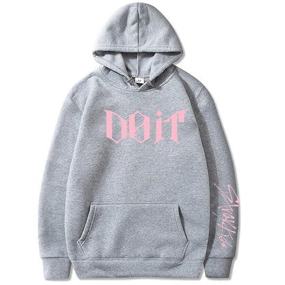 Grey Stray Kids ODD K-pop hoodie fan merch