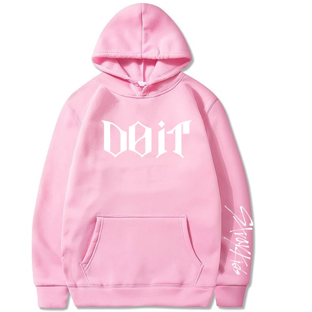 Pink Stray Kids ODD K-pop hoodie fan merch